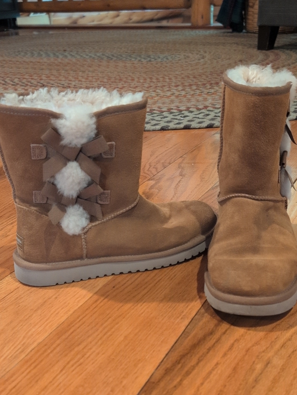 UGG Koolaburra Cream Shearling Lined Boots